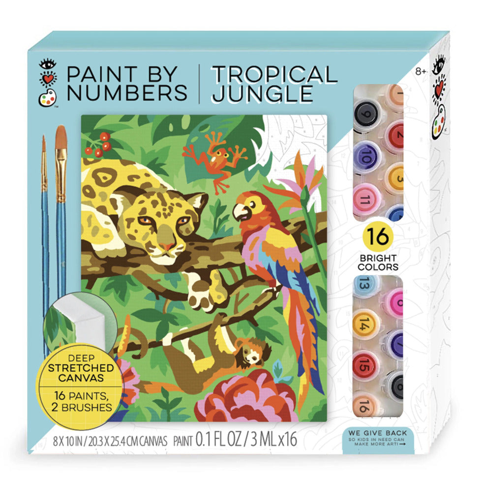 PAINT BY NUMBER TROPICAL JUNGLE