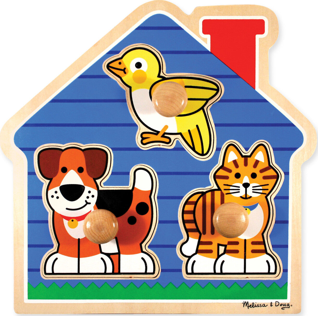 JUMBO KNOB HOUSE PETS PUZZLE