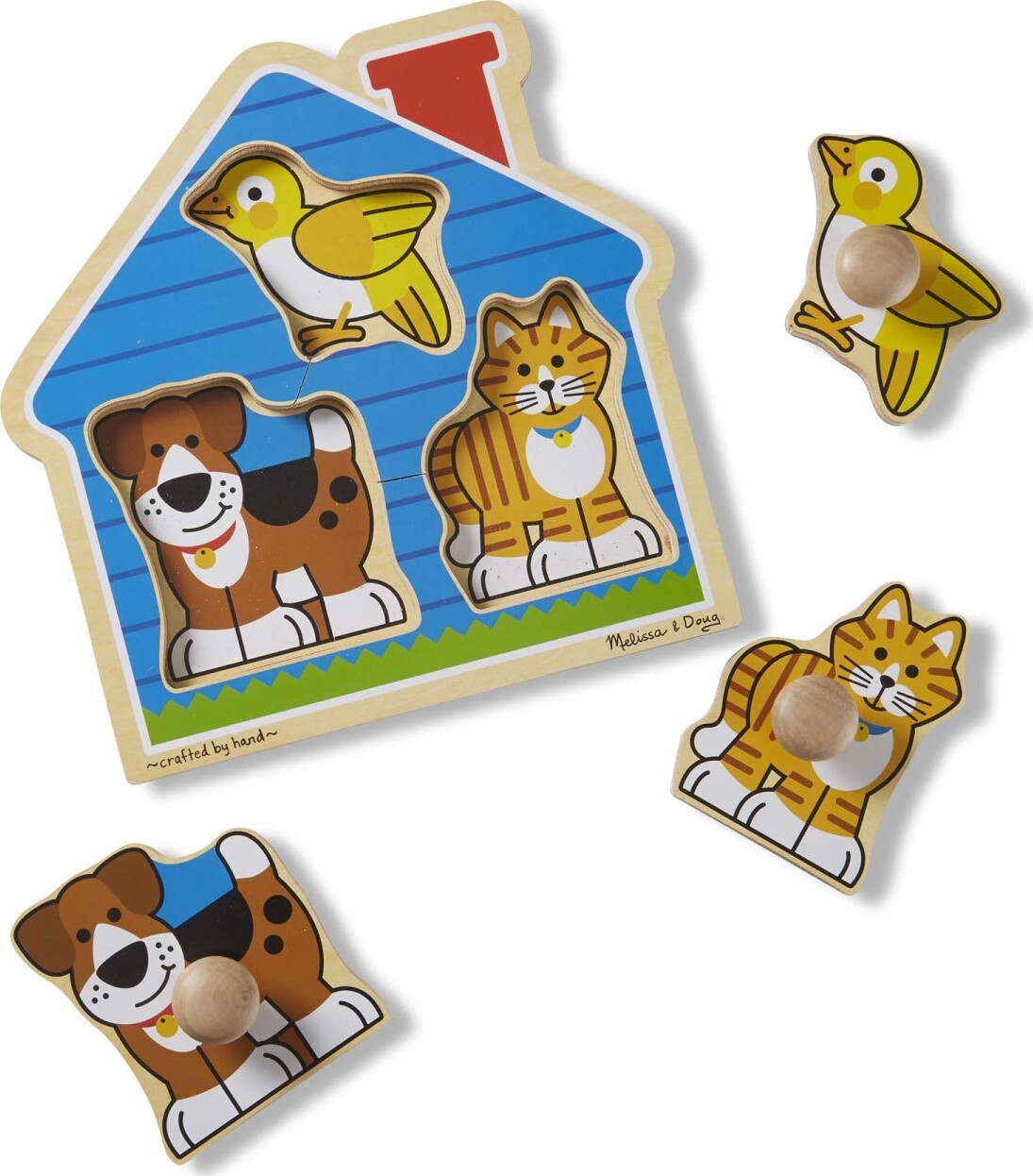 JUMBO KNOB HOUSE PETS PUZZLE