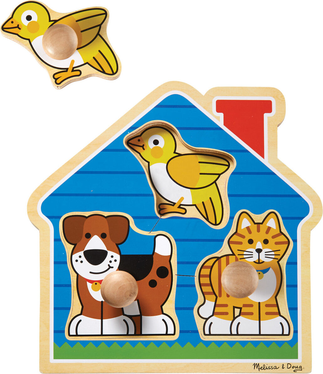 JUMBO KNOB HOUSE PETS PUZZLE