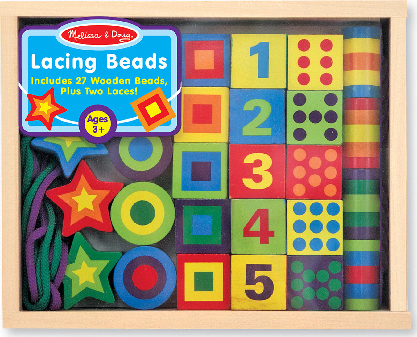 LACING BEADS IN A BOX