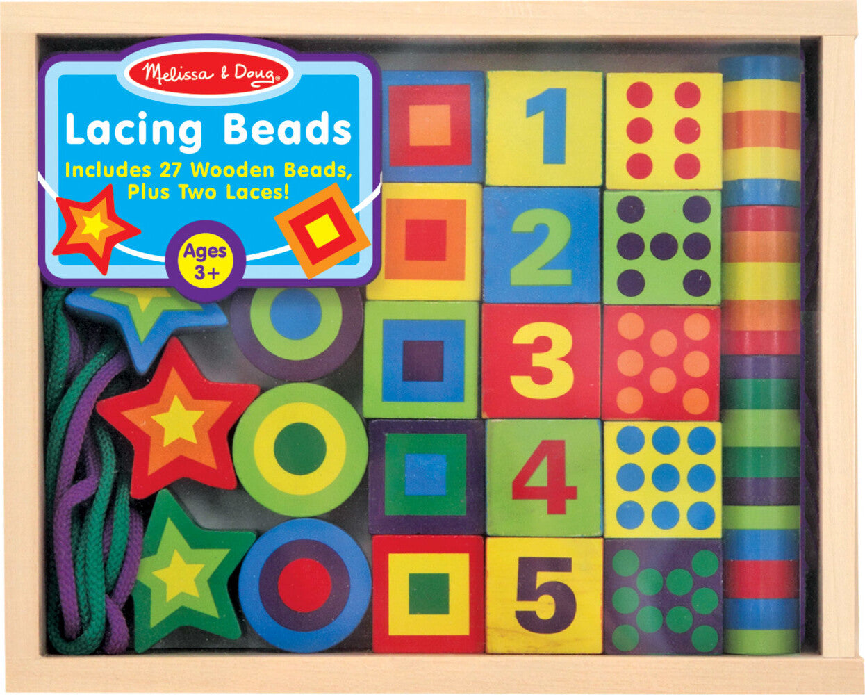 LACING BEADS IN A BOX