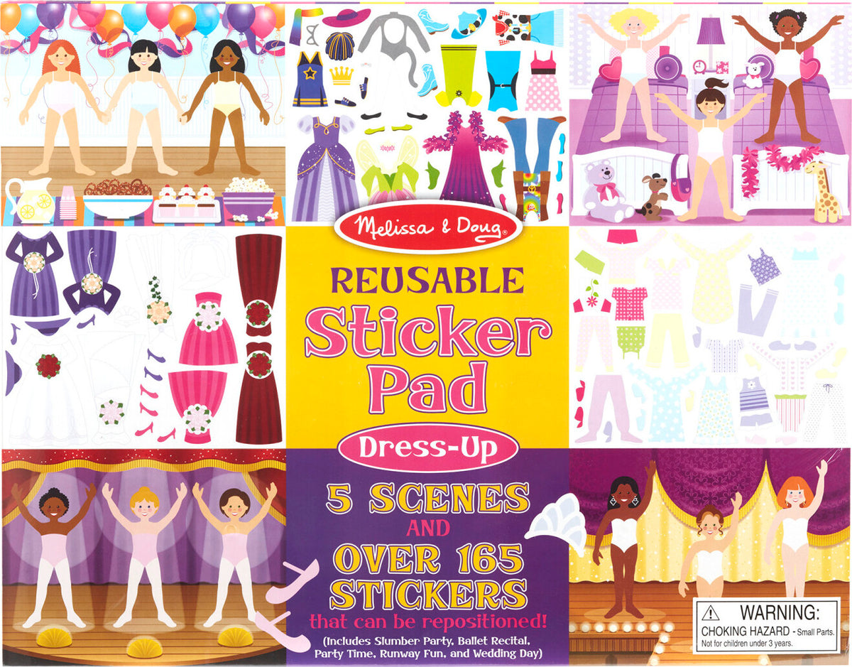 REUSABLE STICKER PAD - DRESS UP