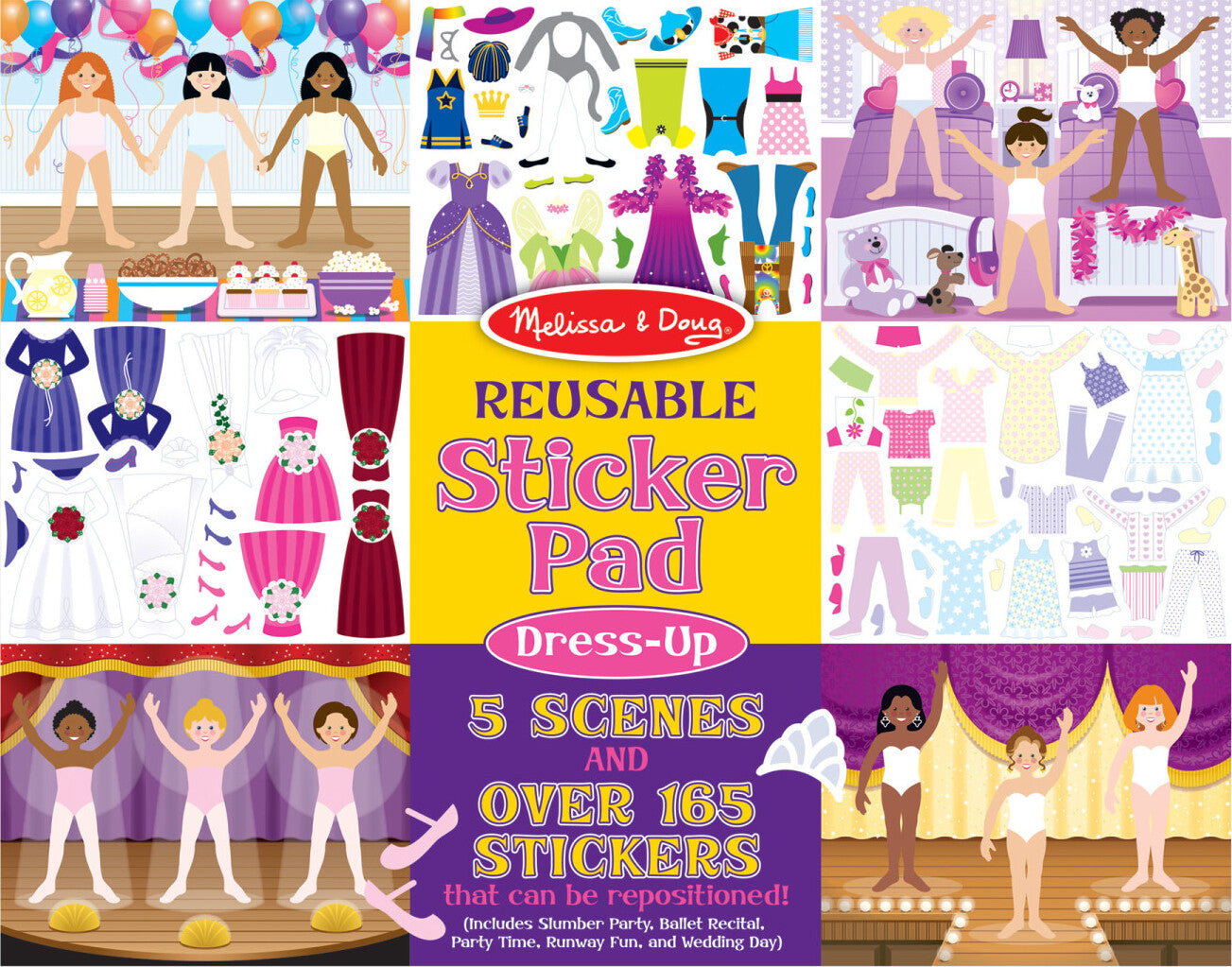 REUSABLE STICKER PAD - DRESS UP