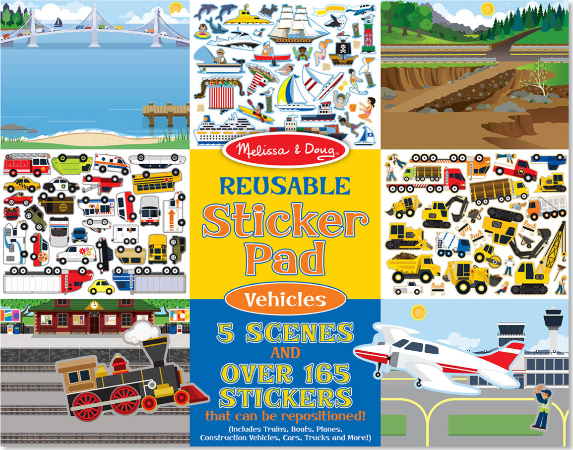 REUSABLE STICKER PAD - VEHICLES