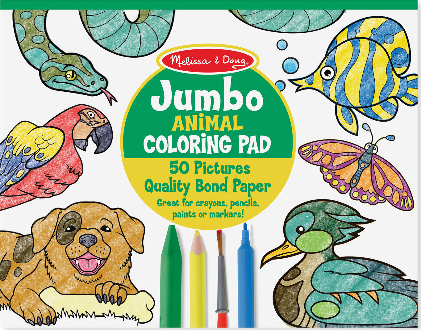 JUMBO COLORING PAD ANIMAL