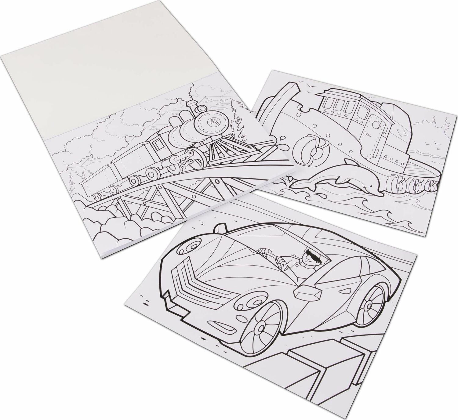 JUMBO COLORING PAD VEHICLES