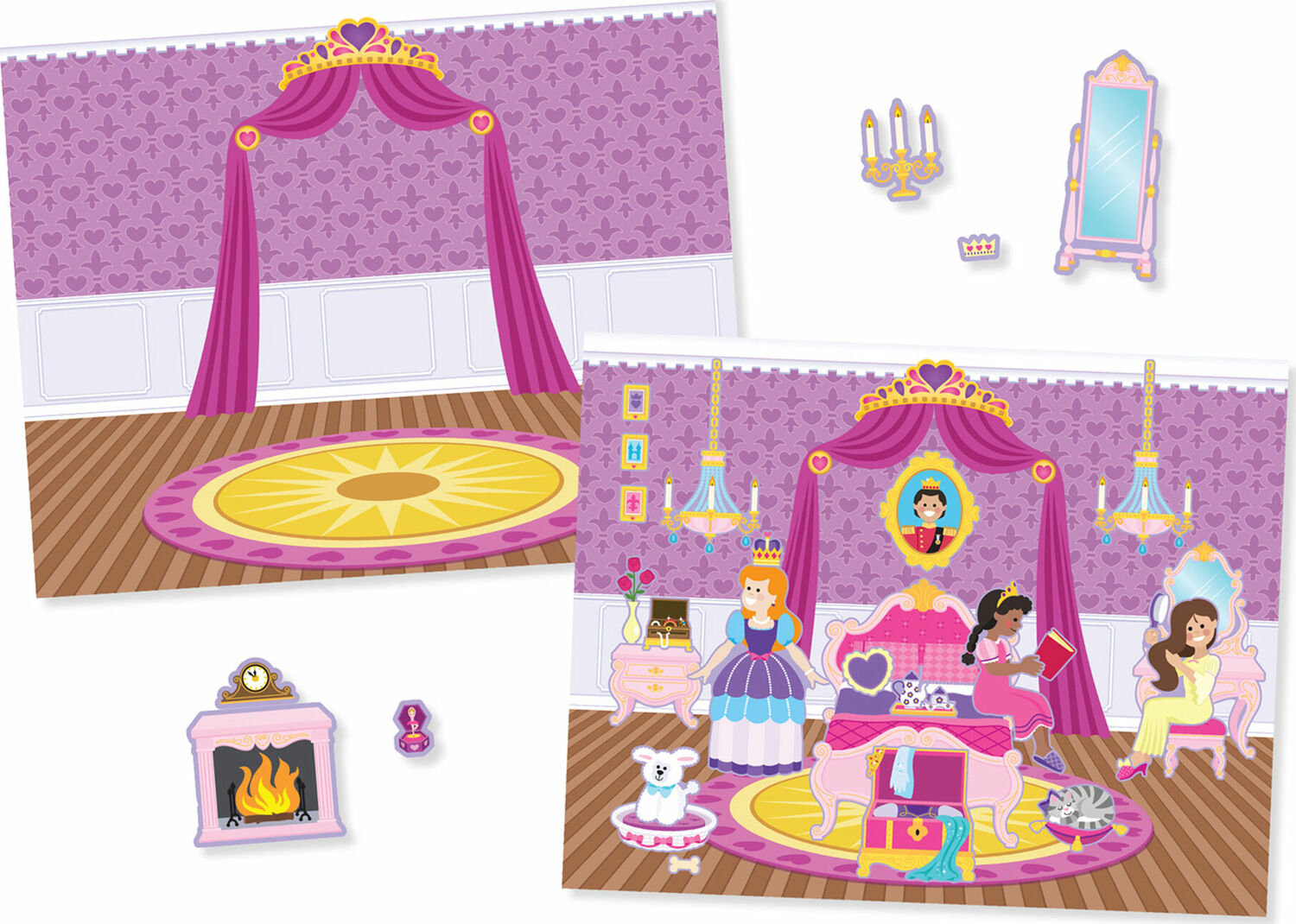 REUSABLE STICKER PAD - PRINCESS CASTLE