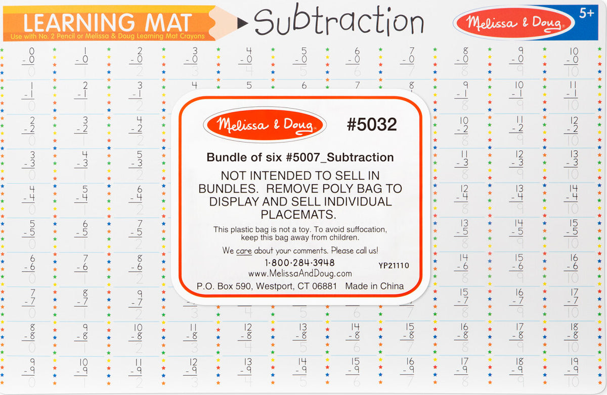 WRITE-A-MAT SUBTRACTION