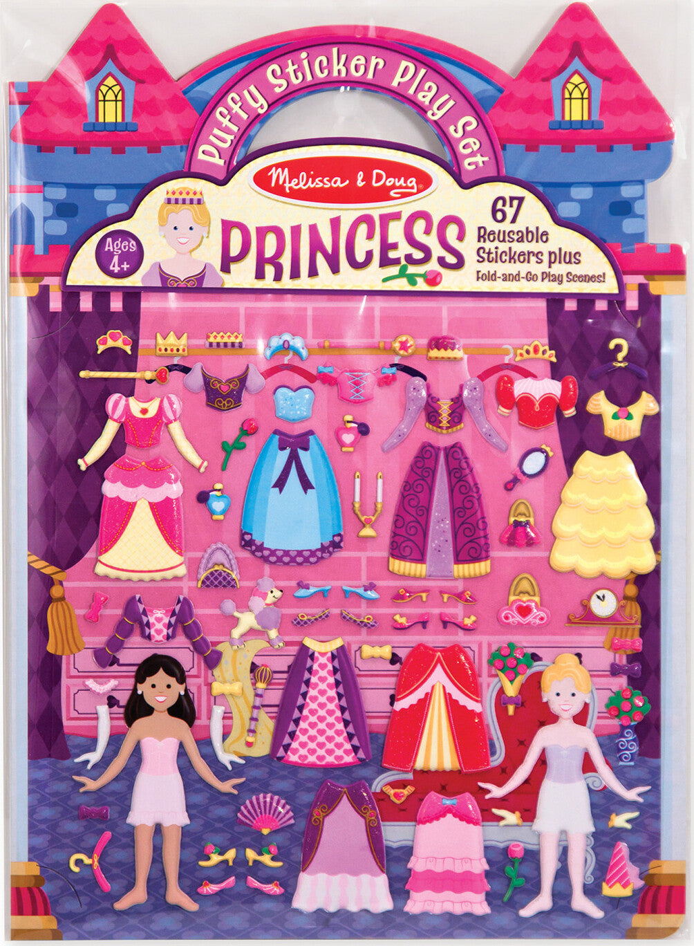 REUSABLE PUFFY STICKER - PRINCESS