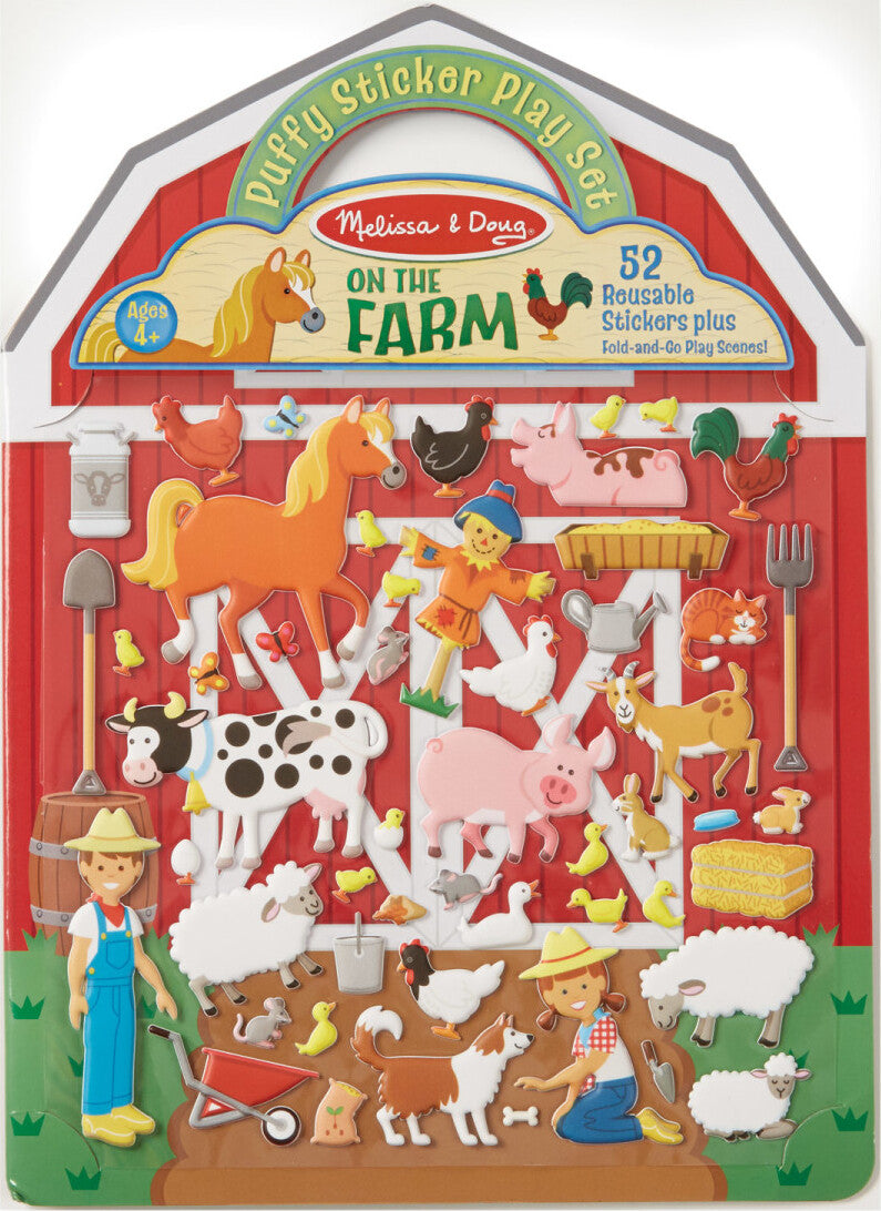 REUSABLE PUFFY STICKER - FARM