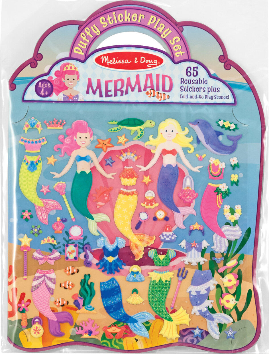 REUSABLE PUFFY STICKER - MERMAID