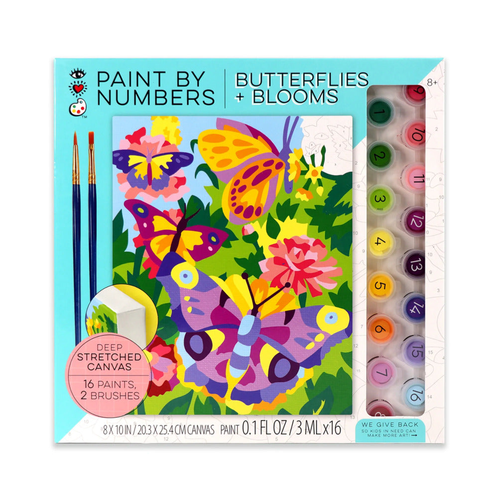 PAINT BY NUMBER BUTTERFLIES AND BLOOMS