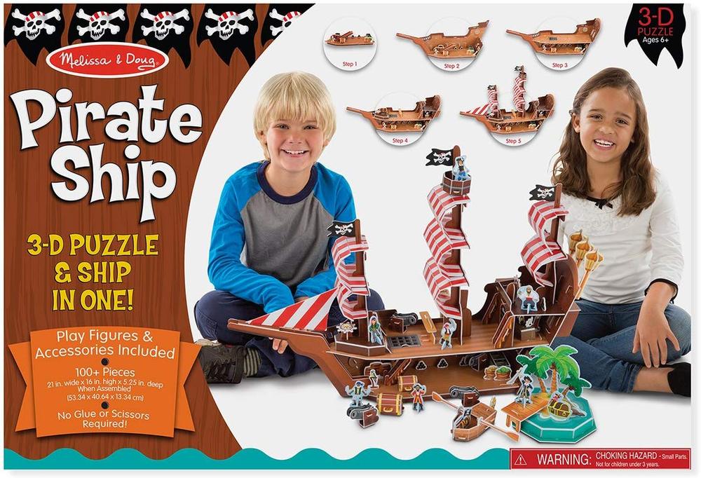 3D PUZZLE PIRATE SHIP - Toys 2 Learn