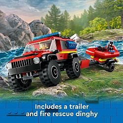 4X4 FIRE TRUCK WITH RESCUE BOAT